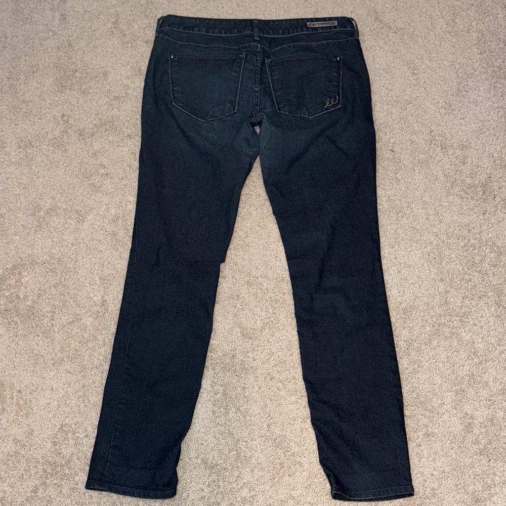 Express Stella Skinny Regular Fit Low Rise Dark Wash Stretch Denim Jeans 10 R - Picture 6 of 6
